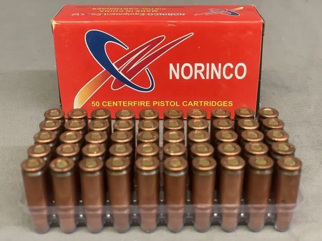 Box of 50 Norinco Tokarev 7.62mm x 25 .cal. FMJ