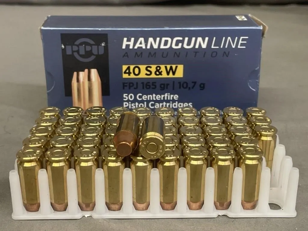 Box of 50 PPU Handgun Line Ammunition. .40 cal.