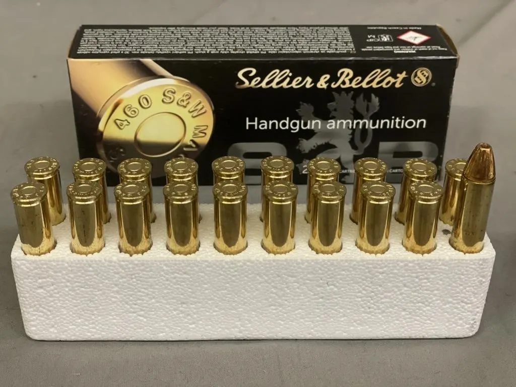 Box of 20 Sellier & Bellot Handgun Ammunition.