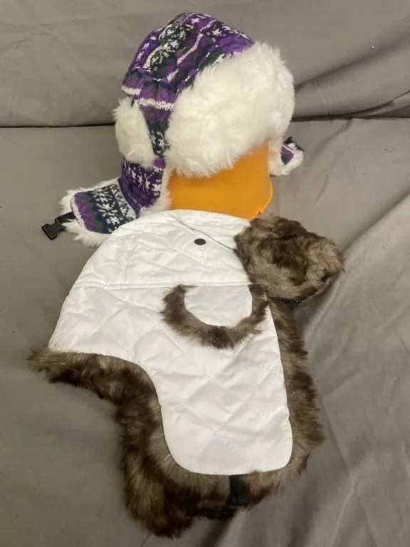 NEW � Two trapper-style winter hats with faux fur