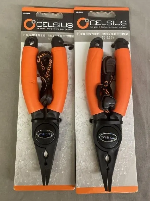 NEW � Two pairs of Celsius 6" Floating Pliers.
