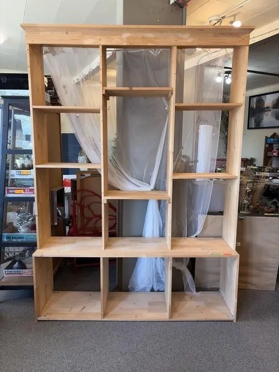 Hand Crafted Wooden Display Shelf
