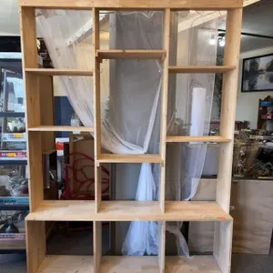 Hand Crafted Wooden Display Shelf