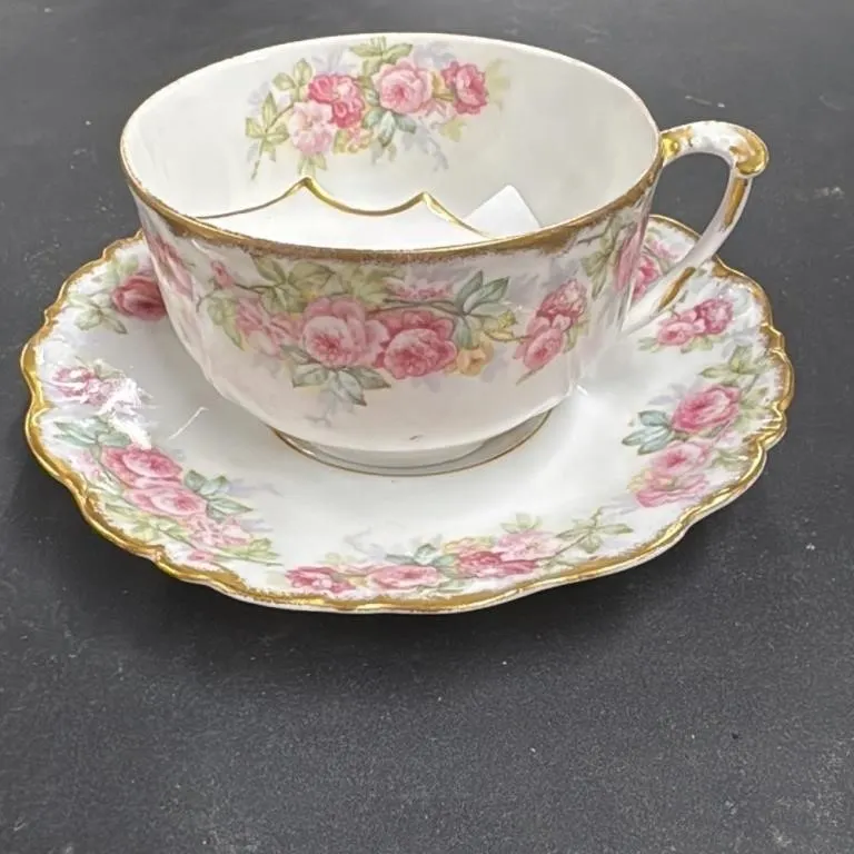 J.M.D&S Limoges Elite France Tea Cup and Saucer Se