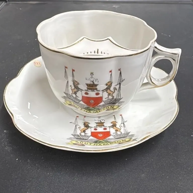 Vintage Southampton Moustache Cup and Saucer Set V