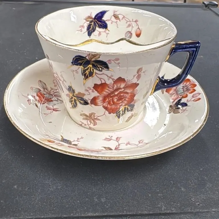 Antique K&Q B. Late Mayers 1790 Teacup and Saucer