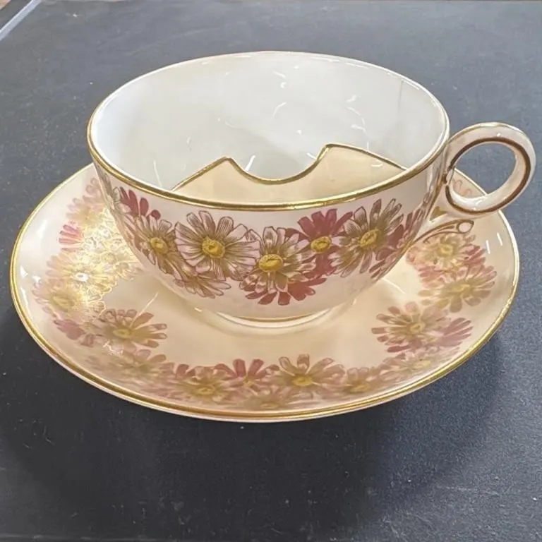 Vintage Daisy Teacup and Saucer Set