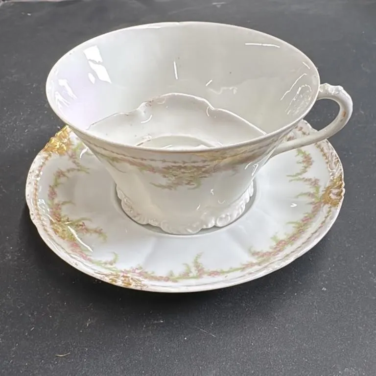 Theodore Haviland Limoges France Cup and Saucer Se