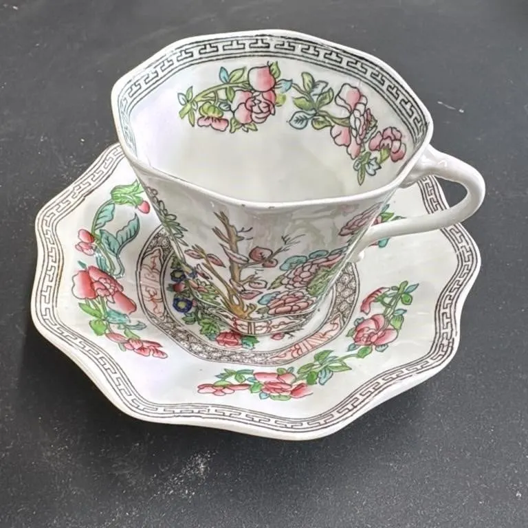 Coalport England Porcelain Teacup and Saucer A.D.
