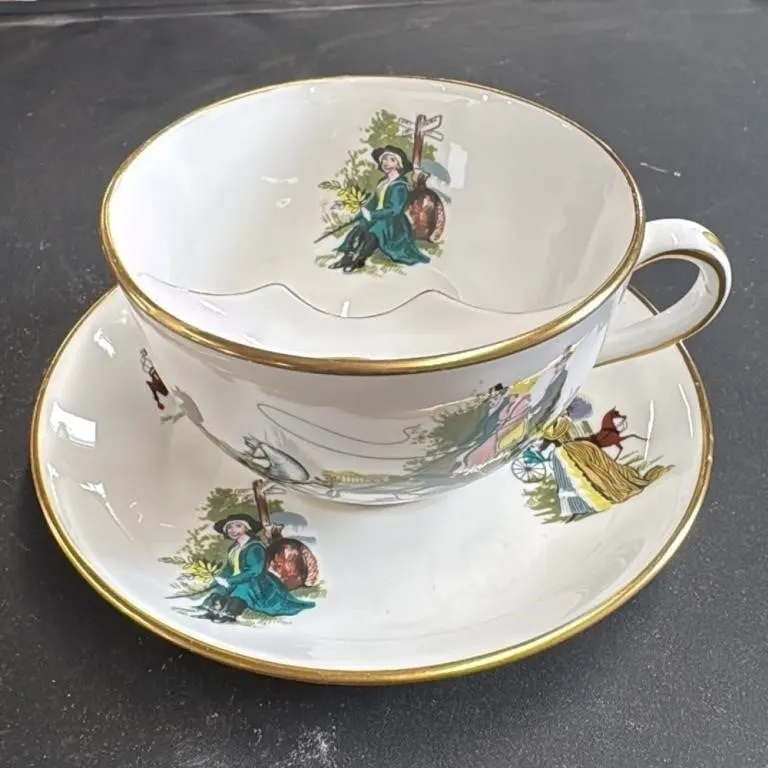 Hammersley & Co Bone China Tea Cup and Saucer Set