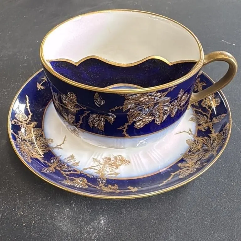 Antique CFH GDM Limoges Haviland Porcelain Cup and