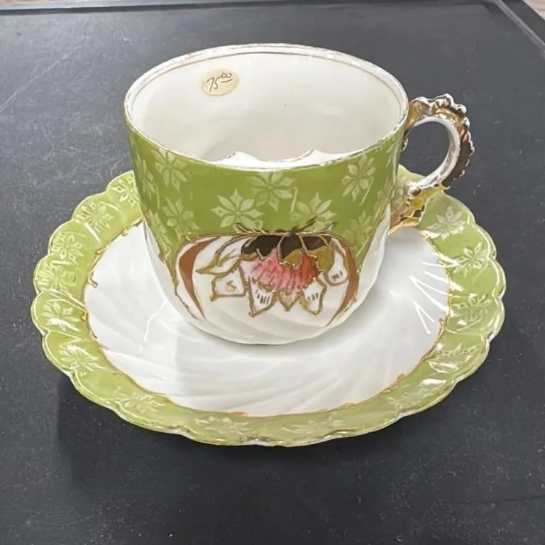 RS Prussia Germany Porcelain Tea Cup and Saucer Se