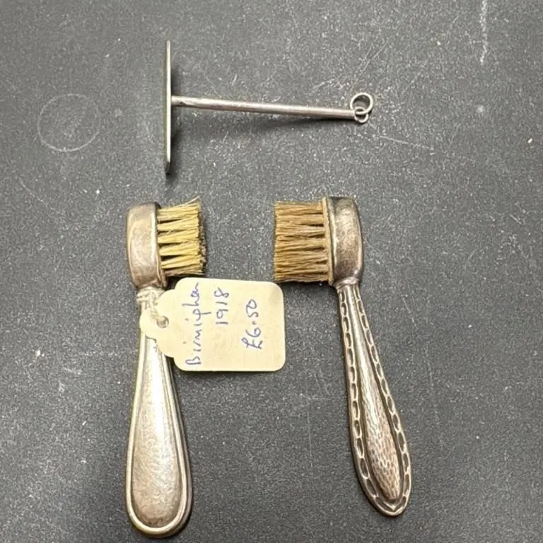Antique Sterling Silver Button Hook and Shoe Horn