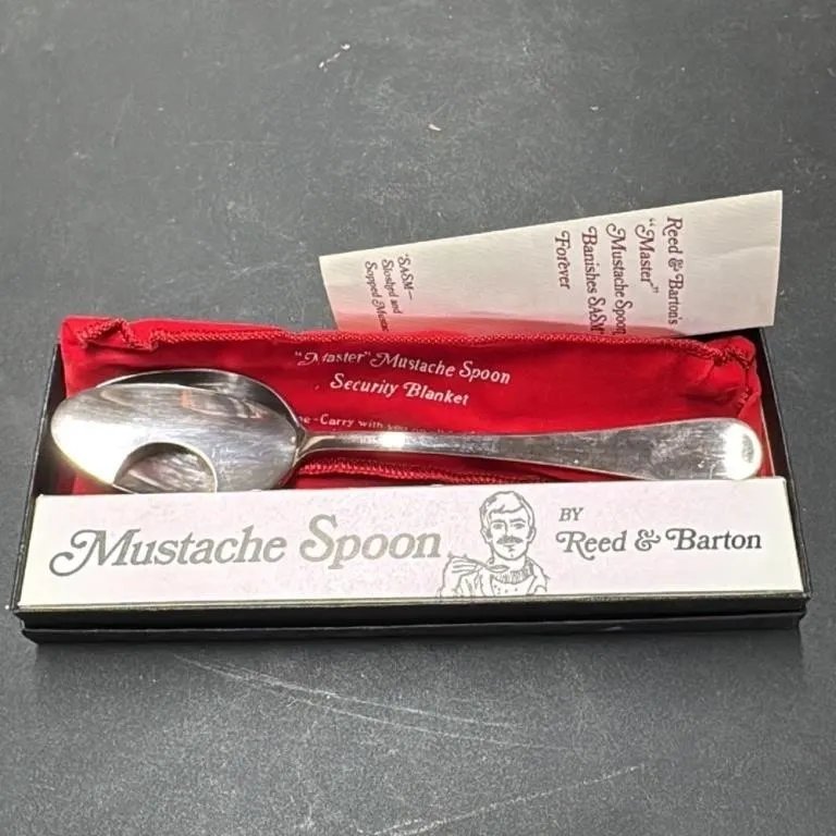 Reed & Barton "Master" Mustache Spoon with Securit