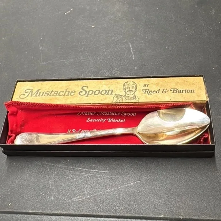Reed & Barton Master Mustache Spoon with Security