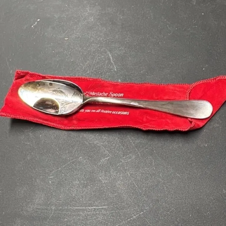 Reed & Barton Sterling Silver Mustache Spoon