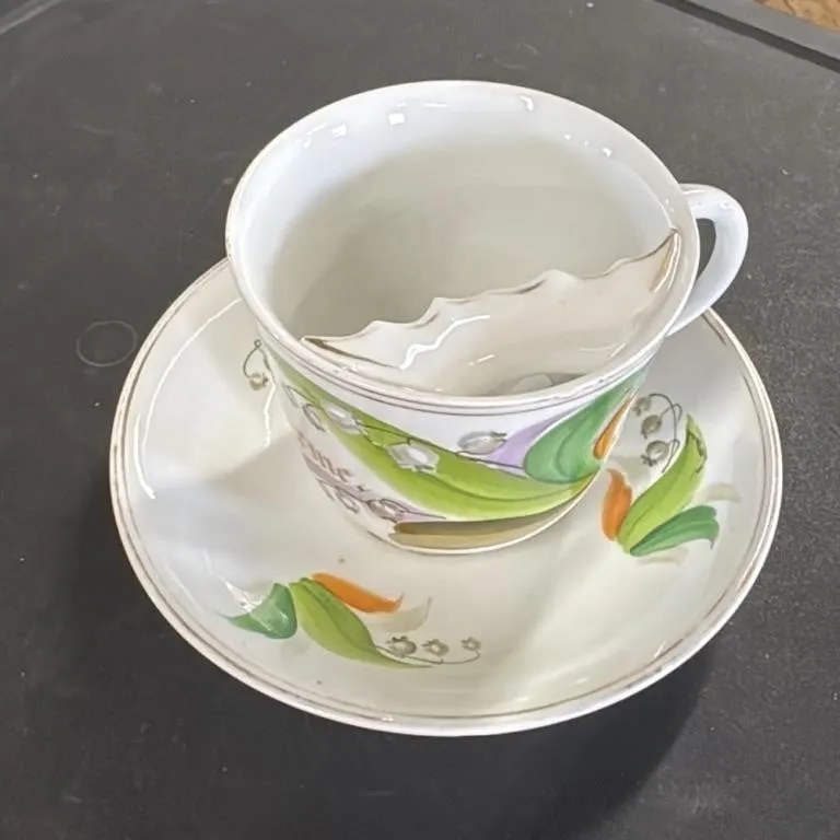 Vintage Lily of the Valley Teacup and Saucer "Reme