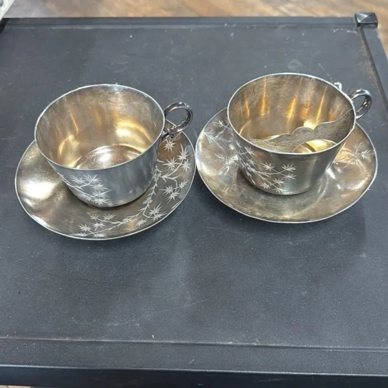 James W. Tufts Boston Quadruple Plate Cups and Sau