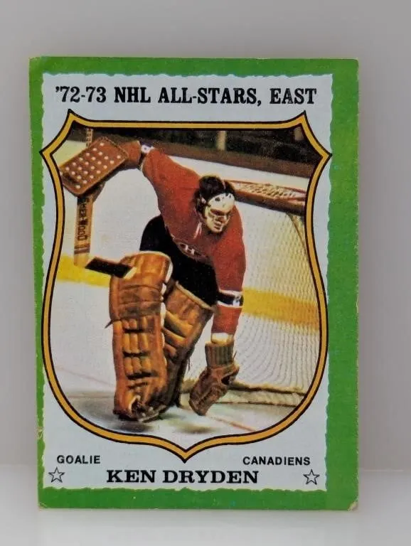 1972-73 Topps Hockey All Star Ken Dryden #10 C/E/W
