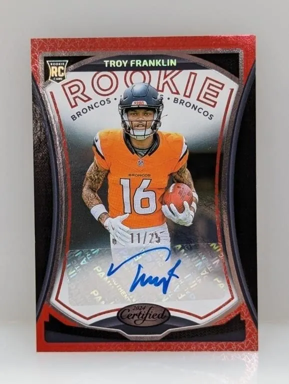 2024 Certified Red Mirror Troy Franklin RC Auto/25