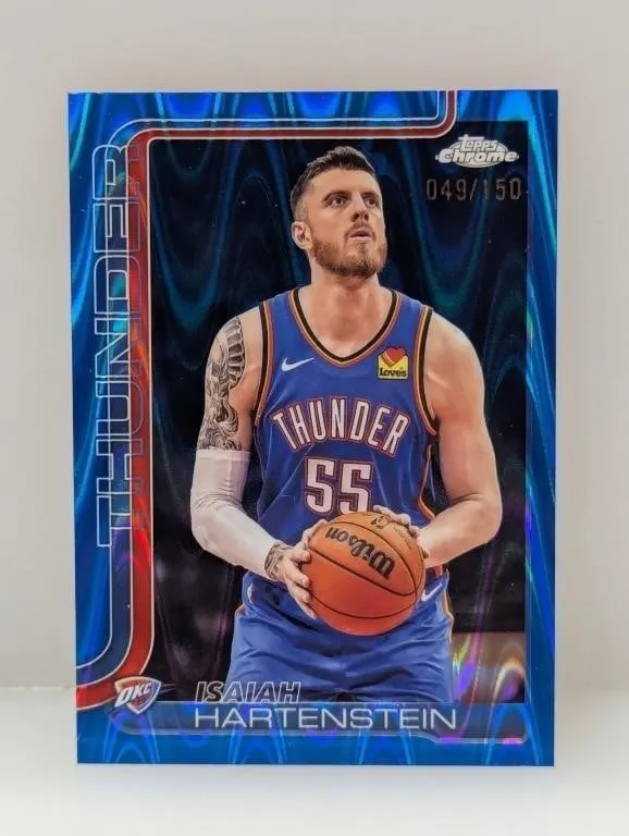 2025 Topps Chrome Hartenstein Blue Raywave /150