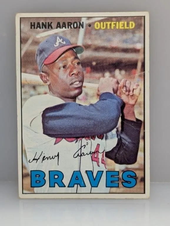 1967 Topps Hank Aaron #250 Crease