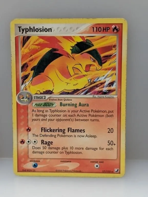 Pok�mon 2005 Typhlosion 17 Unseen Forces S/E
