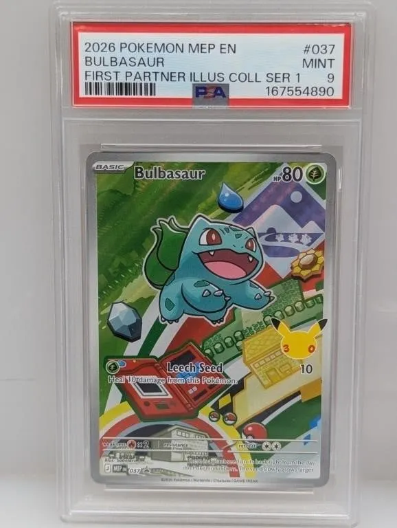 Pok�mon PSA 9 Bulbasaur