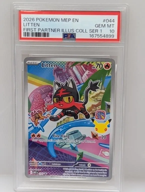 Pok�mon PSA 10 Litten