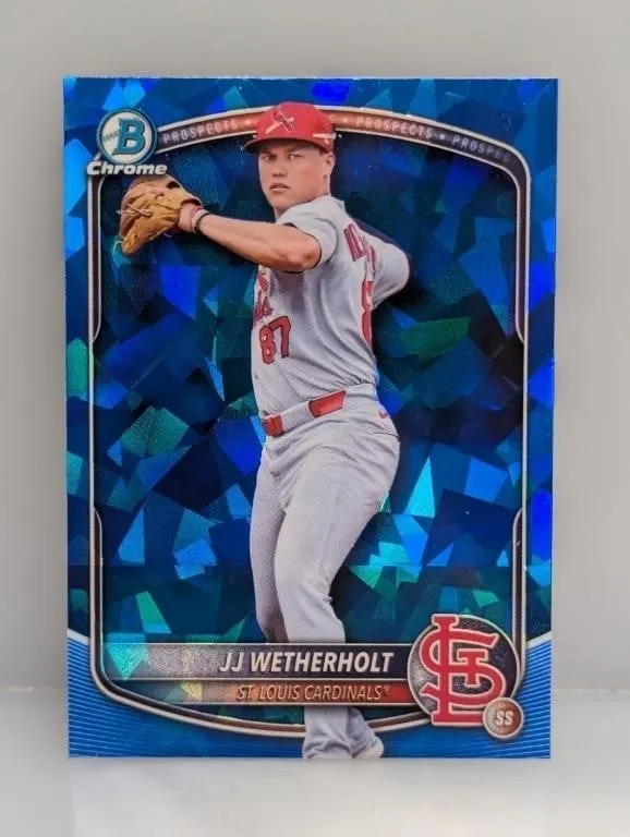 2025 Bowman Chrome Draft Blue Sapphire Wetherholt