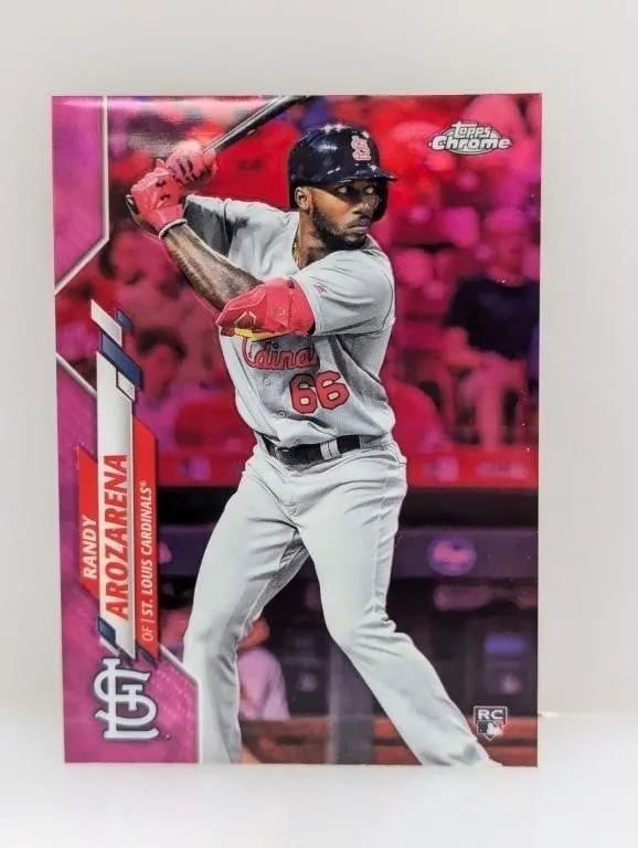 2020 Topps Chrome Red Randy Arozarena Rookie #49