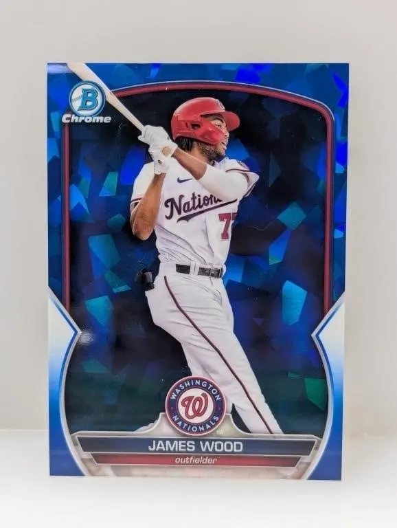 2023 Bowman Chrome Prospect Blue Sapphire Wood