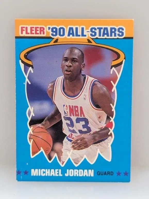 1990 Fleer All-Star Michael Jordan #5 Corners