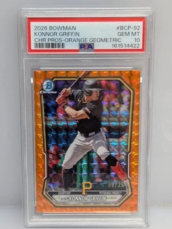 2026 Bowman Ch /25 Konnor Griffin Orange RefPSA 10