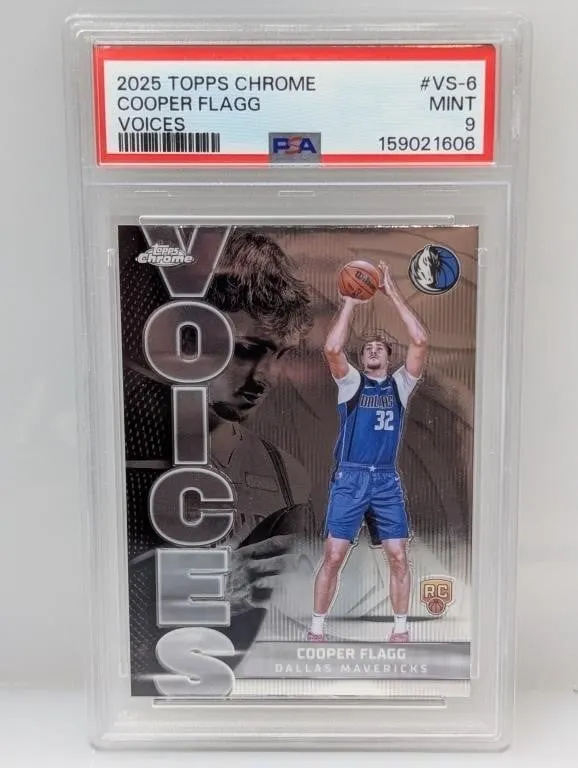 2025 Topps Chrome Cooper Flagg RC Voices PSA 9