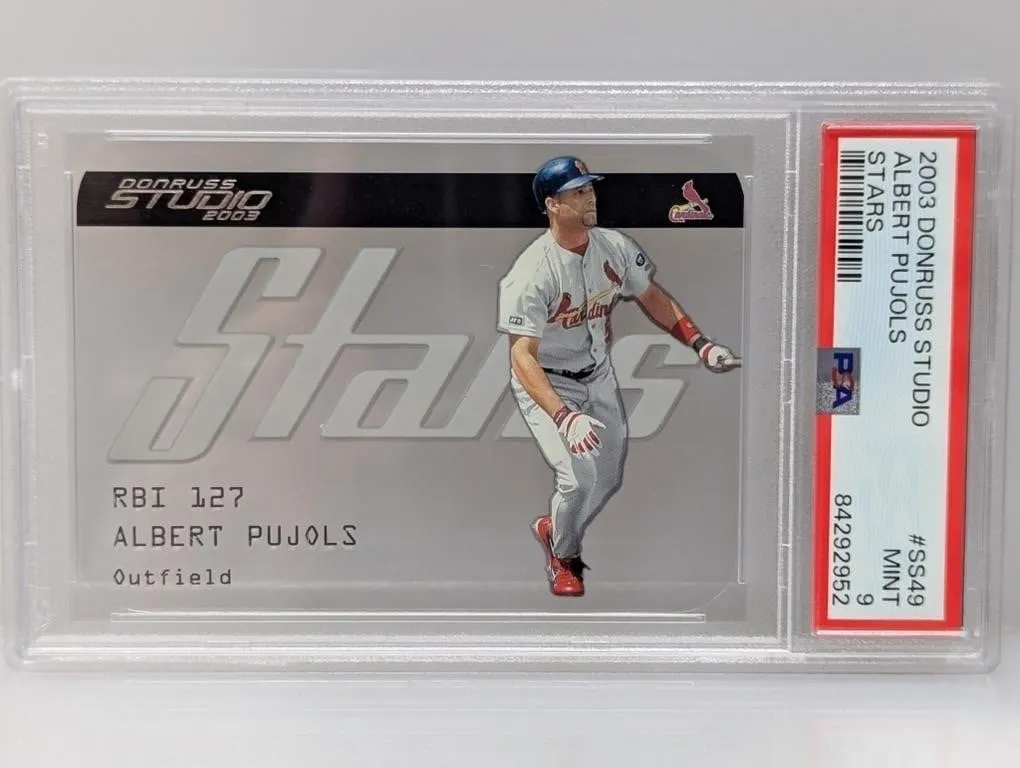 2003 Donruss Studio Albert Pujols Stars PSA 9