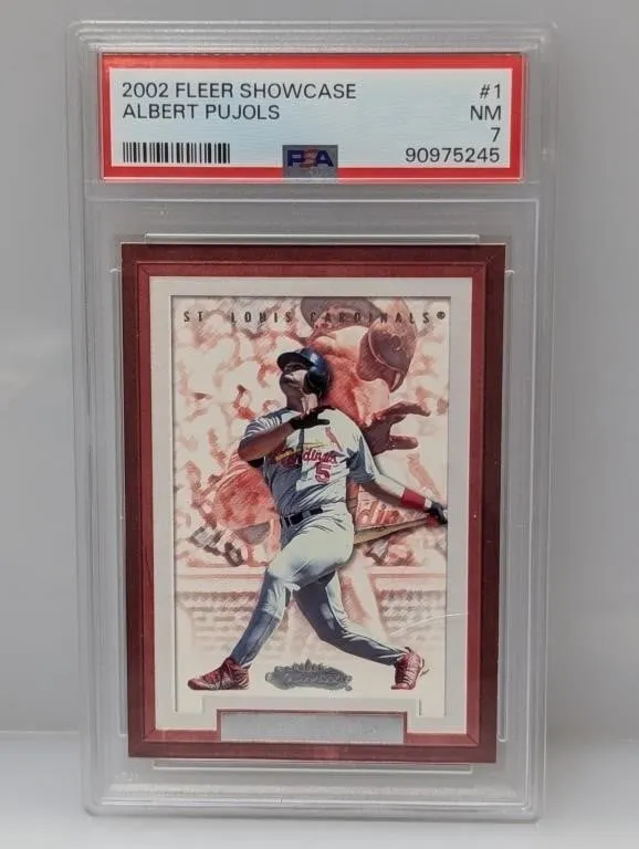2002 Fleer Showcase Albert Pujols PSA 7