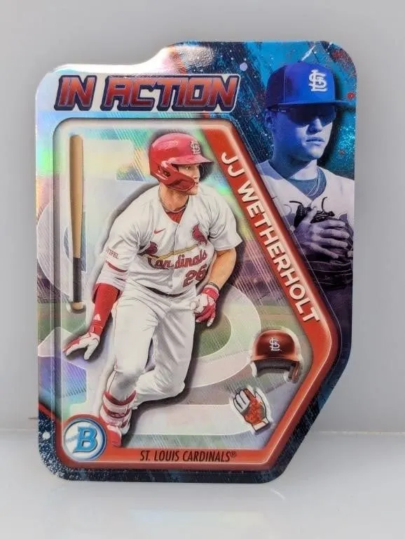 2025 Bowman Chrome Die-Cut JJ Wetherholt In Action