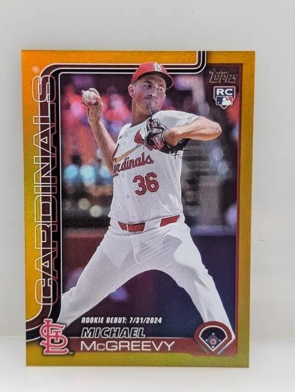 2025 Topps Gold Michael McGreevy RC SP 37/50 #60