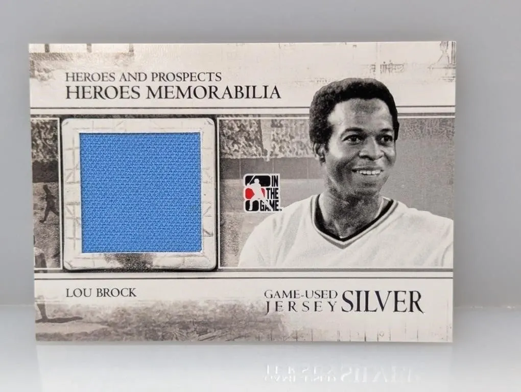 2011 In The Game Lou Brock Game Used #01
