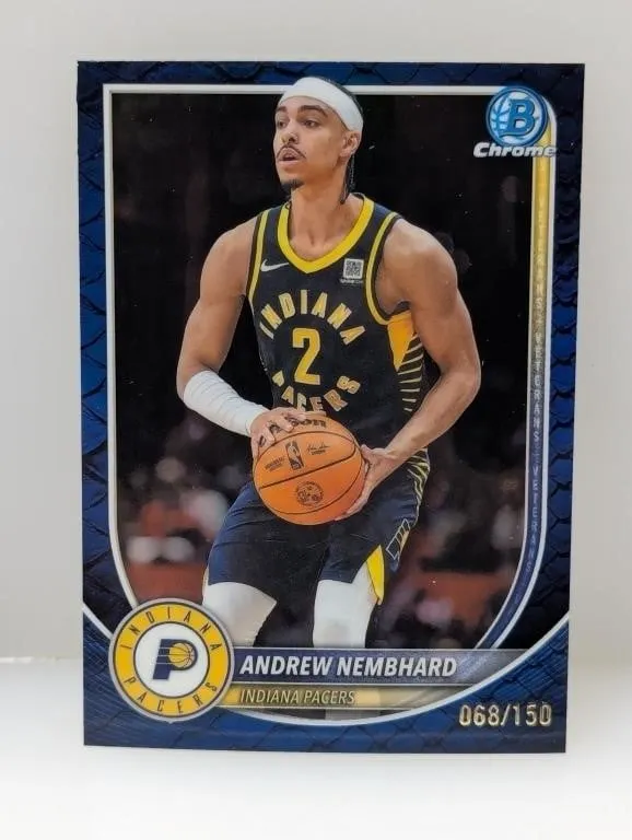 2025 Bowman Chrome Andrew Nembhard Blue Ref /105