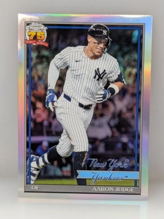 2026 Topps Chrome Aaron Judge Refractor 75th