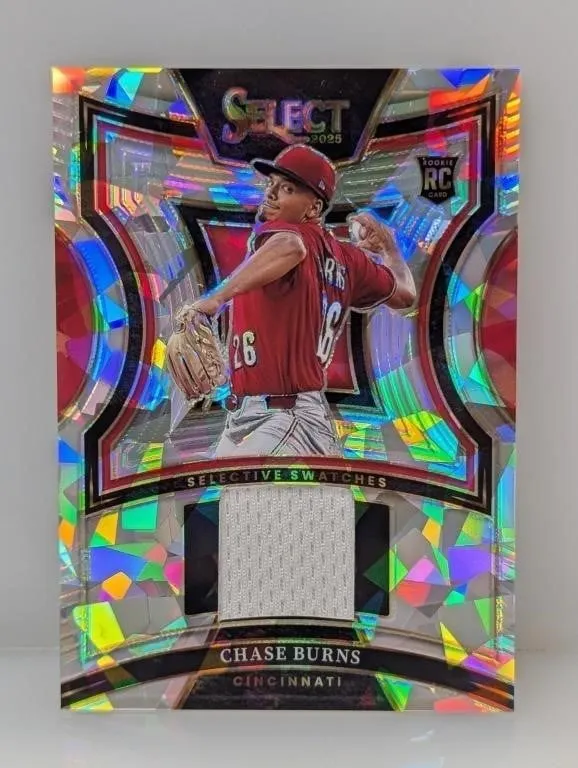 2025 Select Chase Burns RC Patch Cracked Ice
