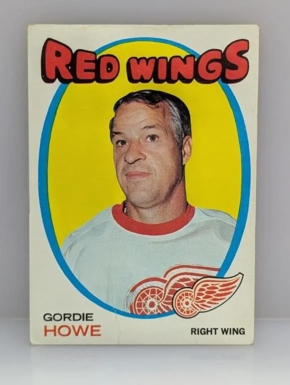 1971 Topps Gordie Howe #70 Crease/Stain