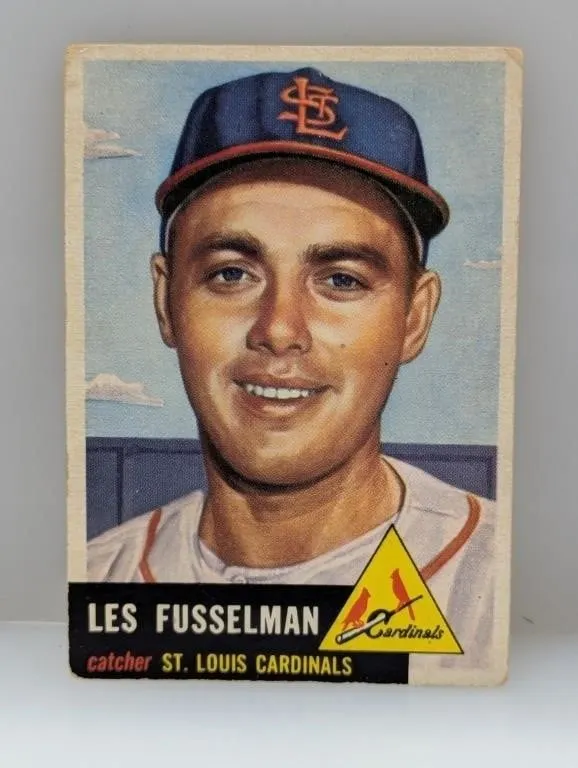 1953 Topps Semi HN Les Fusselman Cardinals W/S/Is