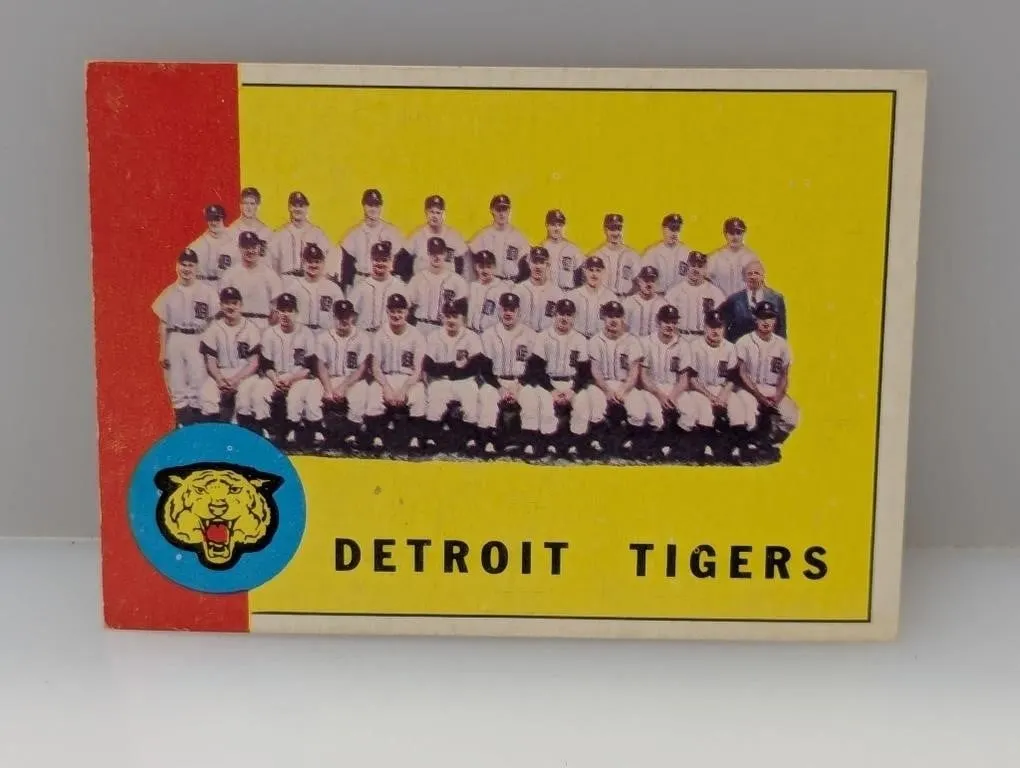 1963 Topps High #'s #552 Detroit Tigers Team Card