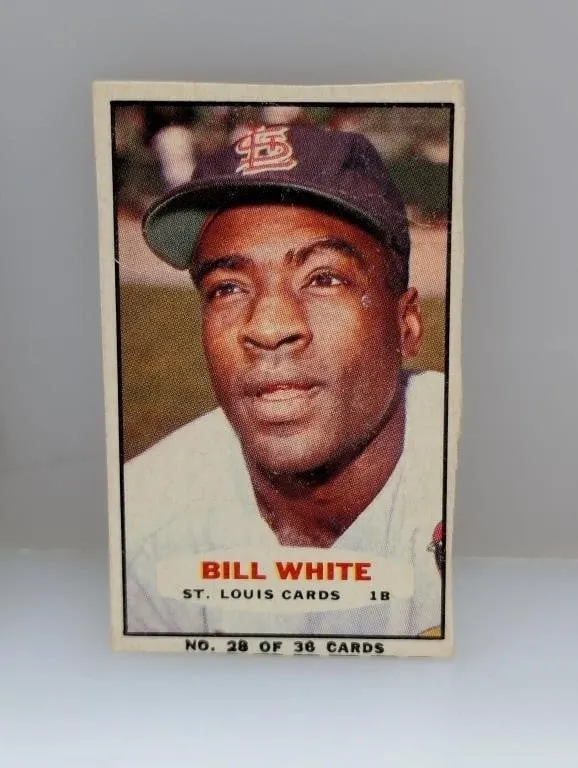 1963 Bazooka #28 Cards Bill White Cardinals Cs/S