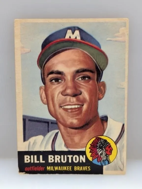 1953 Topps Semi Hi #214 Bill Burton Braves Cs/Is