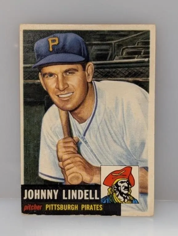 1953 Topps Hi #230 Johnny Lindell Pirates Crease