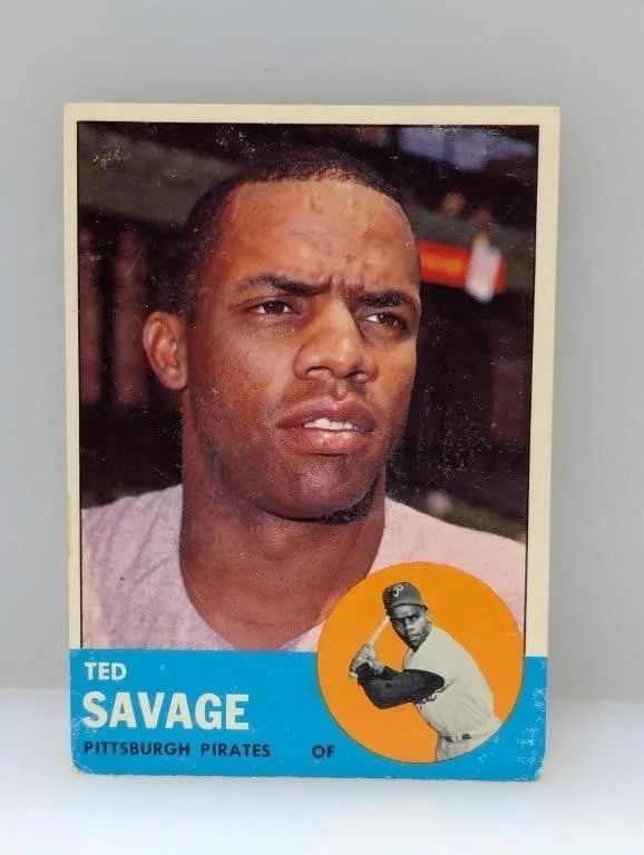 1963 Topps 5th Series #508 Ted Savage Pirates S